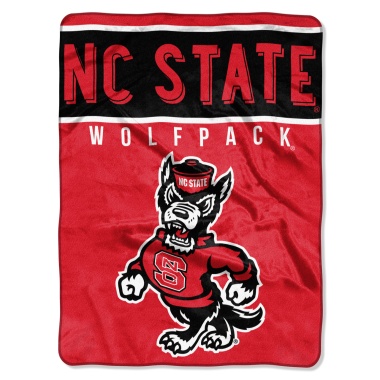 North Carolina State Wolfpack Blanket 60x80 Raschel Basic Design - Special Order