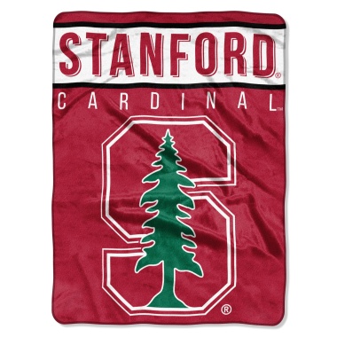 Stanford Cardinal Blanket 60x80 Raschel Basic Design - Special Order