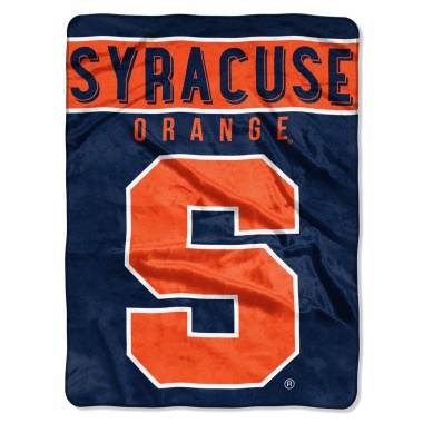 Syracuse Orange Blanket 60x80 Raschel Basic Design - Special Order