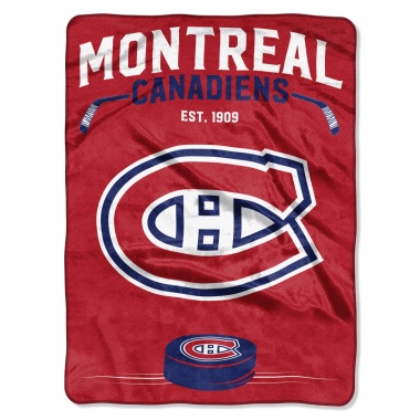 Montreal Canadiens Blanket 60x80 Raschel Inspired Design - Special Order