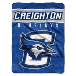 Creighton Bluejays Blanket 60x80 Raschel Basic Design - Special Order