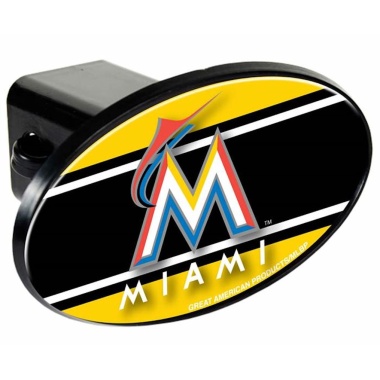 Miami Marlins Trailer Hitch Cover - Plastic