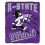 Kansas State Wildcats Blanket 50x60 Raschel Alumni Design