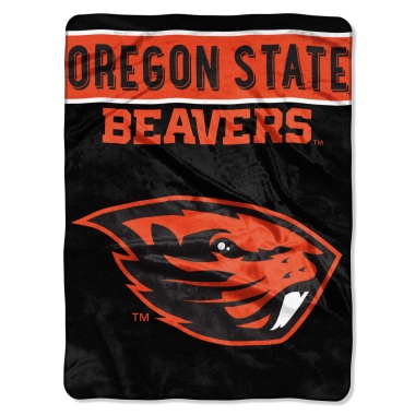 Oregon State Beavers Blanket 60x80 Raschel Basic Design - Special Order