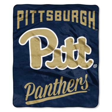 Pittsburgh Panthers Blanket 50x60 Raschel Alumni Design - Special Order