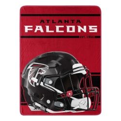 Atlanta Falcons Blanket 46x60 Micro Raschel Run Design Rolled