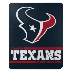 Houston Texans Blanket 50x60 Fleece Split Wide Design