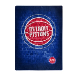 Detroit Pistons Blanket 60x80 Raschel Street Design - Special Order