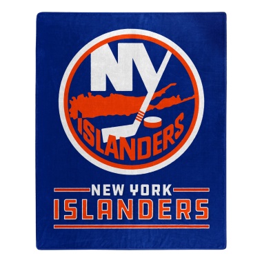 New York Islanders Blanket 50x60 Raschel Interference Design