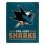 San Jose Sharks Blanket 50x60 Raschel Interference Design