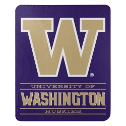 Washington Huskies Blanket 50x60 Fleece Control Design