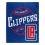 Los Angeles Clippers Blanket 50x60 Raschel Blacktop Design - Special Order