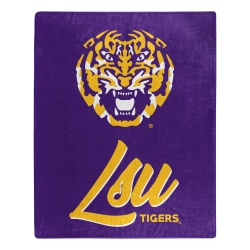 LSU Tigers Blanket 50x60 Raschel Signature Design