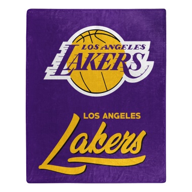 Los Angeles Lakers Blanket 50x60 Raschel Signature Design