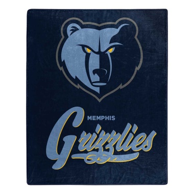 Memphis Grizzlies Blanket 50x60 Raschel Signature Design