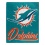 Miami Dolphins Blanket 50x60 Raschel Signature Design