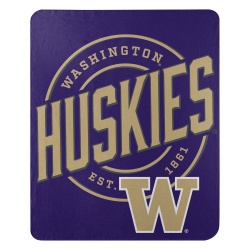 Washington Huskies Blanket 50x60 Fleece Campaign Design