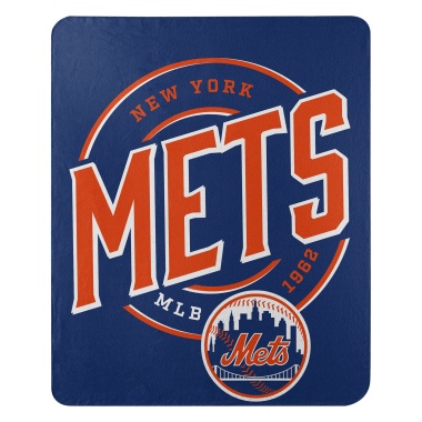 New York Mets Blanket 50x60 Fleece Campaign Design