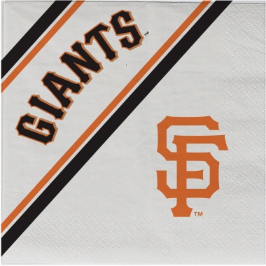 San Francisco Giants Disposable Napkins - 20 Pk