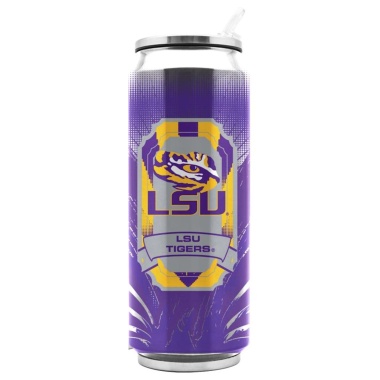 LSU Tigers Stainless Steel Thermo Can - 16.9 ounces