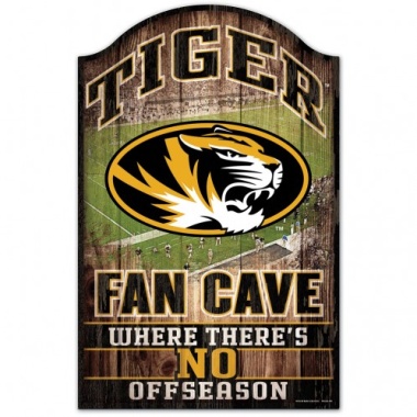 Missouri Tigers Sign 11x17 Wood Fan Cave Design - Special Order