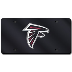 Atlanta Falcons License Plate Laser Cut Black