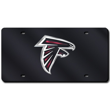 Atlanta Falcons License Plate Laser Cut Black