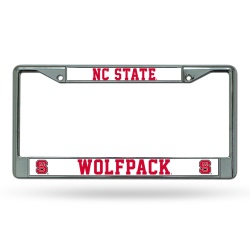 North Carolina State Wolfpack License Plate Frame Chrome - Special Order