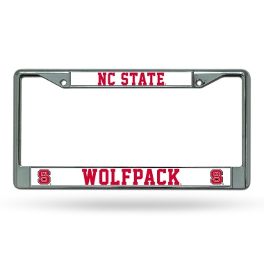 North Carolina State Wolfpack License Plate Frame Chrome - Special Order