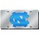 North Carolina Tar Heels License Plate Laser Cut Silver