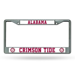 Alabama Crimson Tide License Plate Frame Chrome