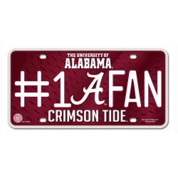 Alabama Crimson Tide License Plate #1 Fan