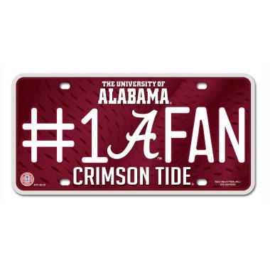 Alabama Crimson Tide License Plate #1 Fan