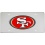 San Francisco 49ers License Plate Laser Cut Silver