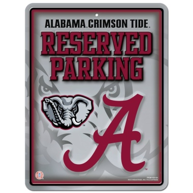 Alabama Crimson Tide Sign Metal Parking