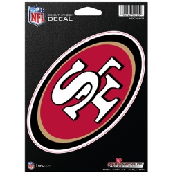 San Francisco 49ers Decal Die-Cut Medium - Special Order