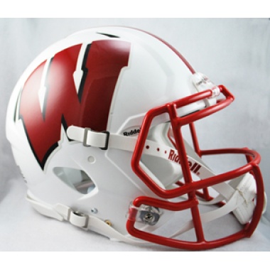 Wisconsin Badgers Helmet Riddell Authentic Full Size Speed Style - Special Order