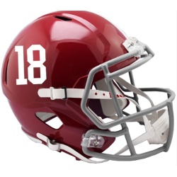 Alabama Crimson Tide Helmet Riddell Authentic Full Size Speed Style #18