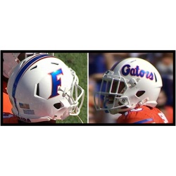 Florida Gators Revolution Speed Authentic Helmet - White 2015 - Special Order