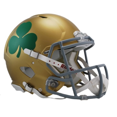 Notre Dame Fighting Irish Helmet - Riddell Authentic Full Size - Speed Style - 2016 Shamrock - Special Order