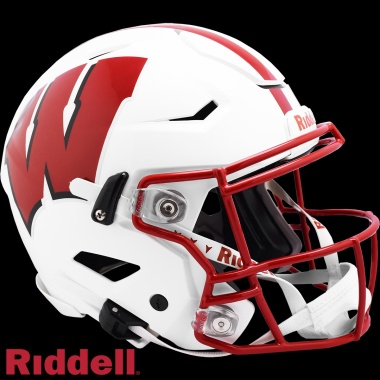 Wisconsin Badgers Helmet Riddell Authentic Full Size SpeedFlex Style - Special Order