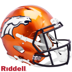 Denver Broncos Helmet Riddell Authentic Full Size Speed Style FLASH Alternate