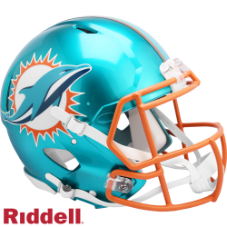 Miami Dolphins Helmet Riddell Authentic Full Size Speed Style FLASH Alternate