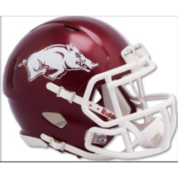 Arkansas Razorbacks Deluxe Replica Speed Helmet - Special Order