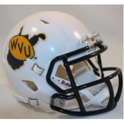 West Virginia Mountaineers Speed Mini Helmet with Throwback Logo