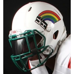 Hawaii Warriors Speed Mini Helmet - Retro Rainbow - Special Order