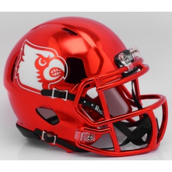 Louisville Cardinals Helmet Riddell Replica Mini Speed Style Chrome Alternate