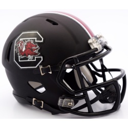 South Carolina Gamecocks Helmet - Riddell Replica Mini - Speed Style - Matte Black