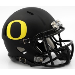 Oregon Ducks Helmet - Riddell Replica Mini - Speed Style - Matte Black - Special Order