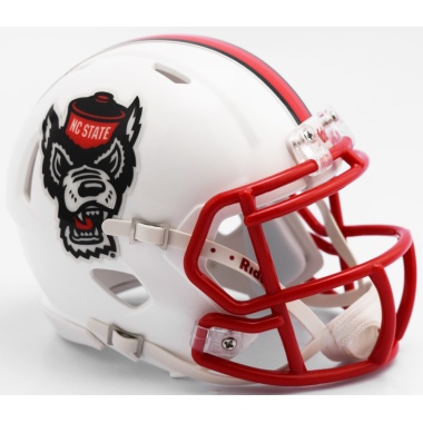 North Carolina State Wolfpack Helmet Riddell Replica Mini Speed Style Tuffy Design - Special Order